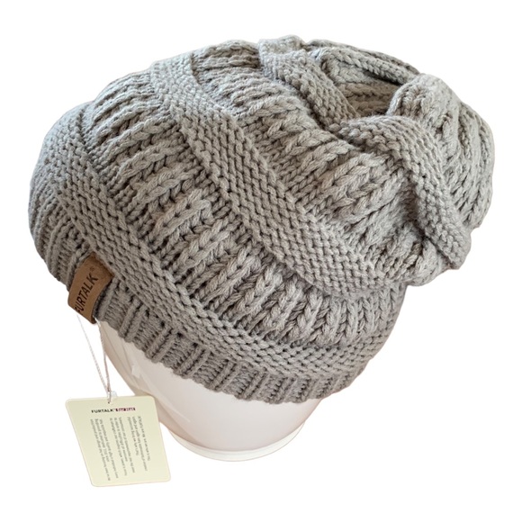 Furtalk Knit Beanie - Picture 3 of 5